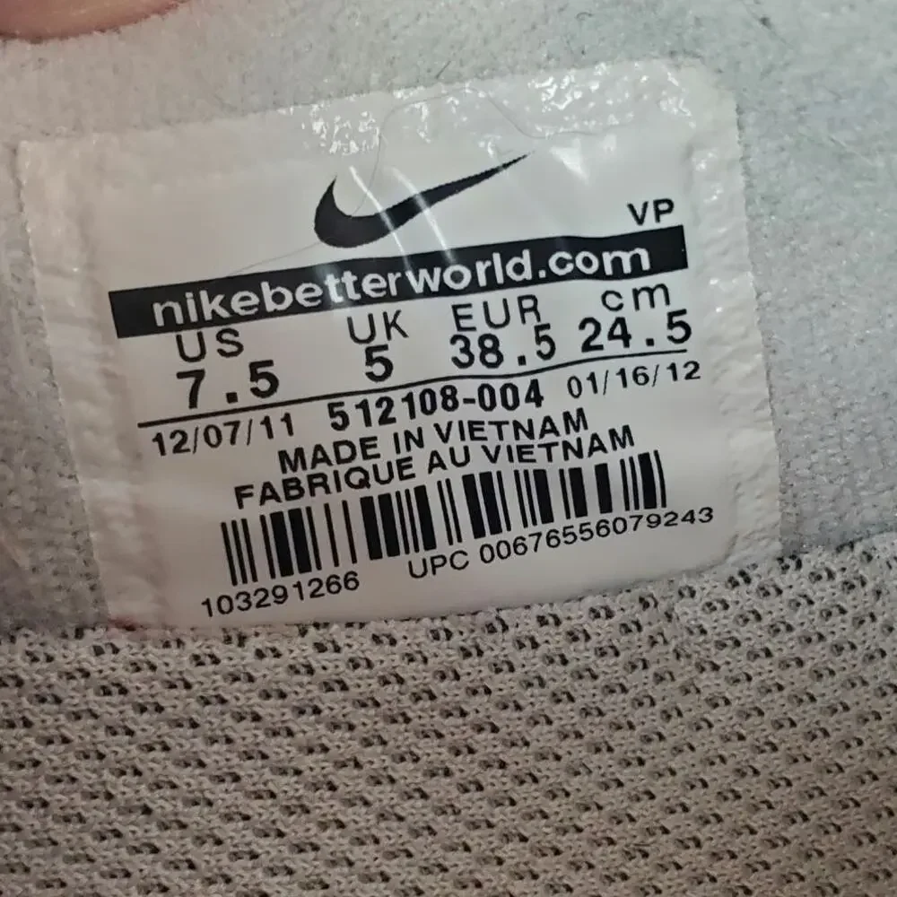 Nike Flex Gray Pink Running Shoes 512108-004 Women's Athletic Sneakers Size 7.5